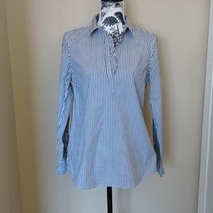 Banana republic pin stripe blouse S